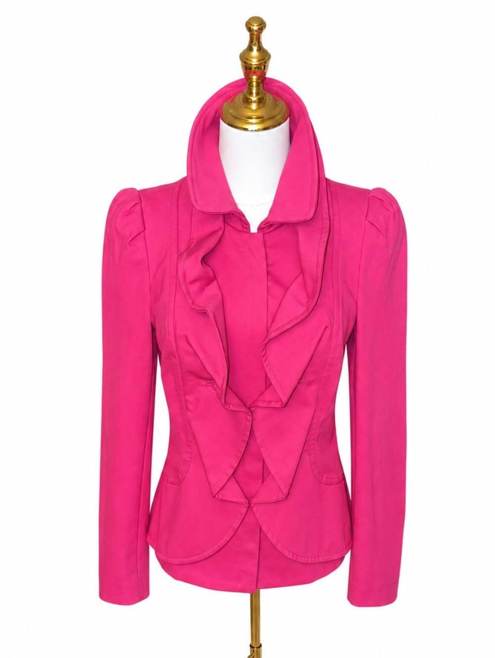 INC International Concepts Fuchsia Ruffle Jacket – Size S
